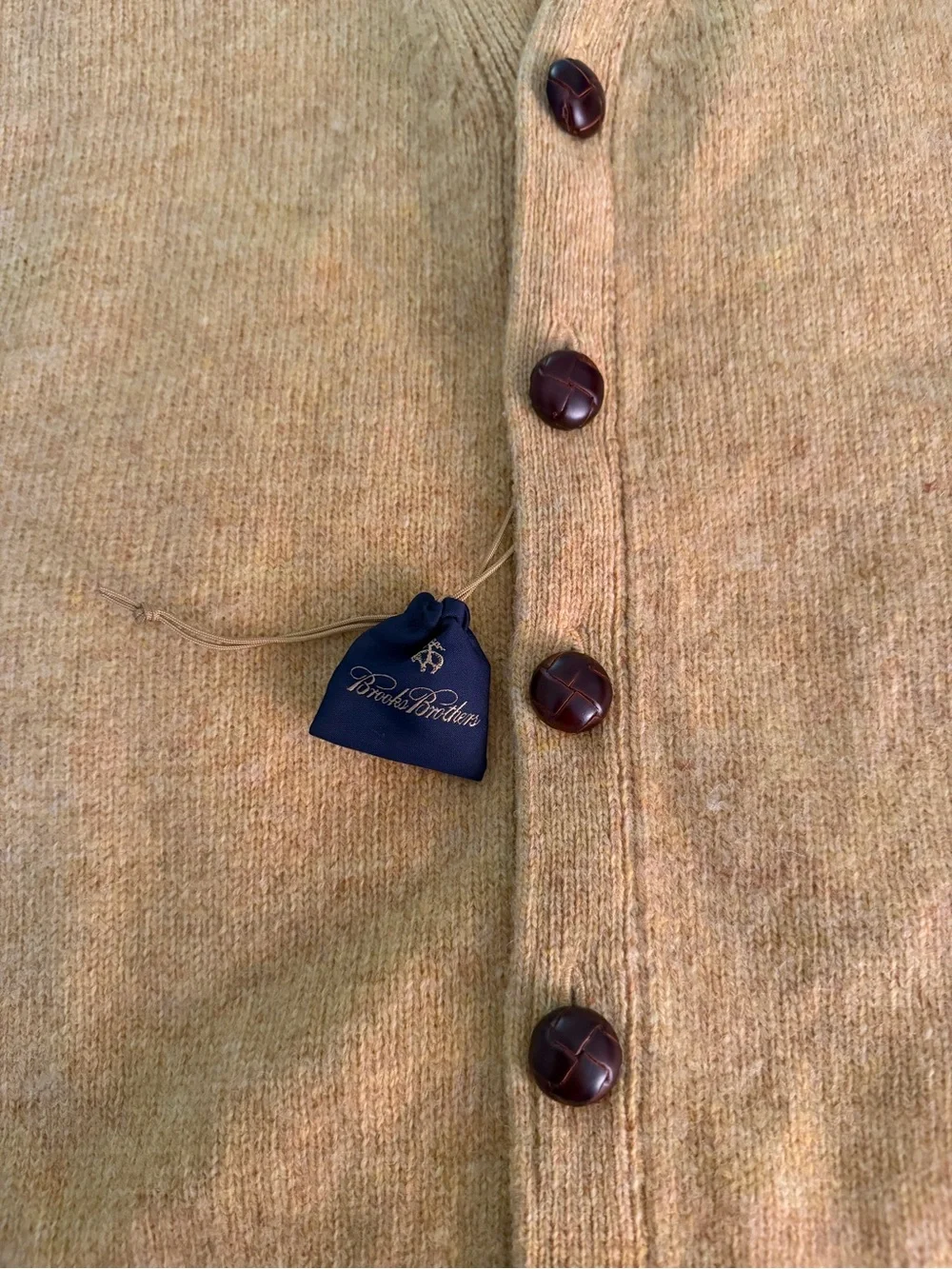 Brooks Brothers 100% wool mustard Yellow Vest Men’s Medium